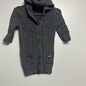**3 for $15**Guess Charcoal Cable Knit Sweater